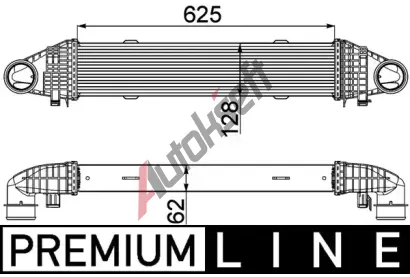 MAHLE Chladi vzduchu intercooler MAO CI 358 000P, CI 358 000P