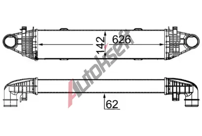 MAHLE Chladi vzduchu intercooler MAO CI 358 000S, CI 358 000S