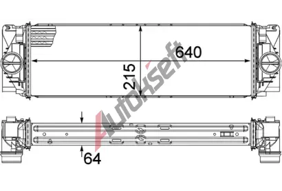 MAHLE Chladi vzduchu intercooler MAO CI 368 000P, CI 368 000P
