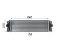 MAHLE Chladi vzduchu intercooler MAO CI 368 000P, CI 368 000P