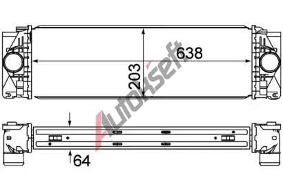 MAHLE Chladi vzduchu intercooler MAO CI 369 000P, CI 369 000P