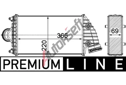 MAHLE Chladič vzduchu intercooler MAO CI 379 000P, CI 379 000P  MAHLE Chladič vzduchu intercooler MAO CI 379 000P, CI 379 000P
