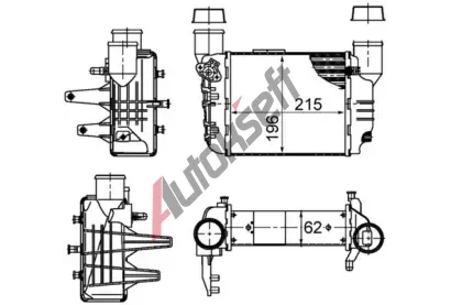 MAHLE Chladi vzduchu intercooler MAO CI 381 000S, CI 381 000S