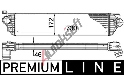 MAHLE Chladi vzduchu intercooler MAO CI 386 000P, CI 386 000P