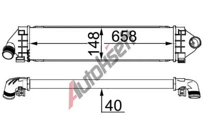 MAHLE Chladi vzduchu intercooler MAO CI 394 000S, CI 394 000S