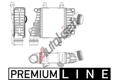 MAHLE Chladi vzduchu intercooler MAO CI 410 000P, CI 410 000P