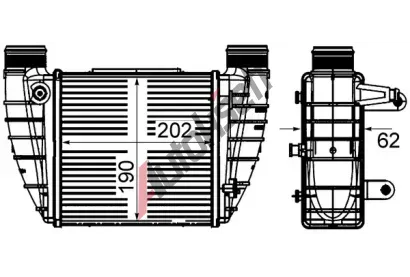 MAHLE Chladi� vzduchu intercooler MAO CI 421 000S, CI 421 000S