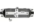 MAHLE Chladi vzduchu intercooler MAO CI 438 000S, CI 438 000S