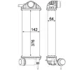 MAHLE Chladi vzduchu intercooler MAO CI 477 000P, CI 477 000P