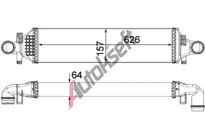 MAHLE Chladi vzduchu intercooler MAO CI 480 000P, CI 480 000P
