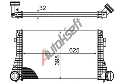 MAHLE Chladi vzduchu intercooler MAO CI 482 000S, CI 482 000S