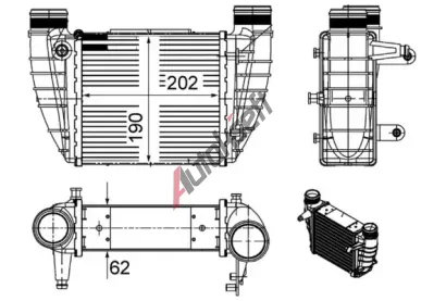 MAHLE Chladič vzduchu intercooler MAO CI 486 000S, CI 486 000S MAHLE Chladič vzduchu intercooler MAO CI 486 000S, CI 486 000S