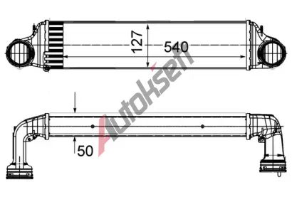 MAHLE Chladi vzduchu intercooler MAO CI 488 000S, CI 488 000S