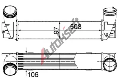 MAHLE Chladi vzduchu intercooler MAO CI 489 000S, CI 489 000S