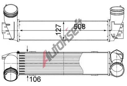 MAHLE Chladi vzduchu intercooler MAO CI 490 000S, CI 490 000S