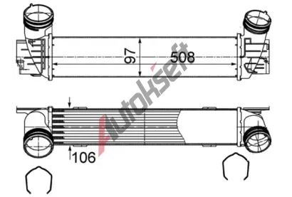 MAHLE Chladič vzduchu intercooler MAO CI 491 000S, CI 491 000S MAHLE Chladič vzduchu intercooler MAO CI 491 000S, CI 491 000S