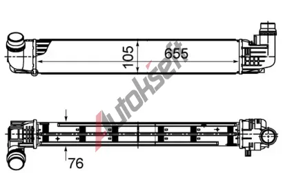 MAHLE Chladi vzduchu intercooler MAO CI 496 000S, CI 496 000S