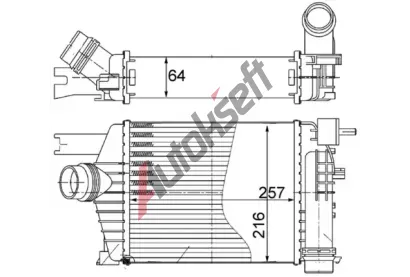 MAHLE Chladi vzduchu intercooler MAO CI 498 000S, CI 498 000S