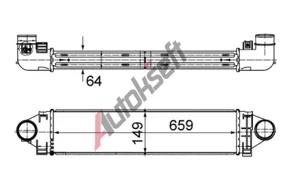 MAHLE Chladi vzduchu intercooler MAO CI 499 000S, CI 499 000S