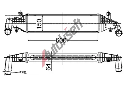MAHLE Chladi vzduchu intercooler MAO CI 504 000S, CI 504 000S
