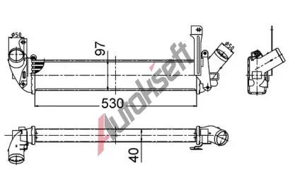 MAHLE Chladi vzduchu intercooler MAO CI 506 000S, CI 506 000S