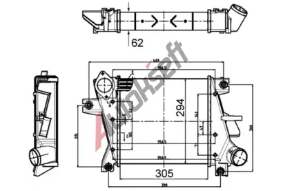 MAHLE Chladi vzduchu intercooler MAO CI 507 000S, CI 507 000S