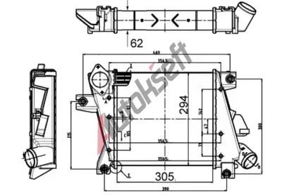 MAHLE Chladi vzduchu intercooler MAO CI 508 000S, CI 508 000S