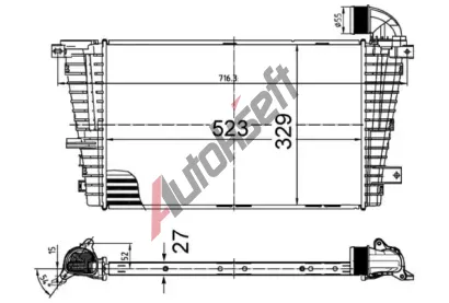 MAHLE Chladi vzduchu intercooler MAO CI 513 000S, CI 513 000S
