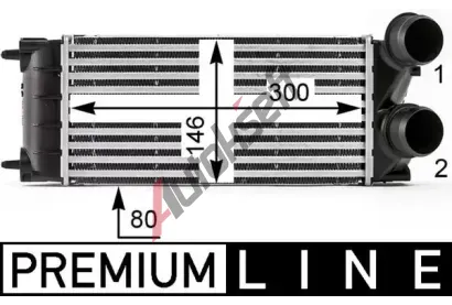 MAHLE Chladi vzduchu intercooler MAO CI 528 000P, CI 528 000P