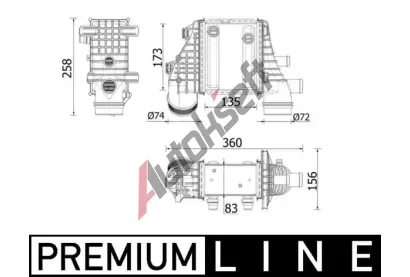 MAHLE Chladič vzduchu intercooler MAO CI 553 000P, CI 553 000P MAHLE Chladič vzduchu intercooler MAO CI 553 000P, CI 553 000P