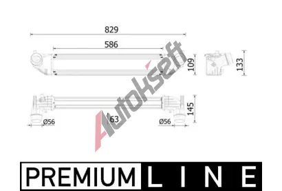 MAHLE Chladi� vzduchu intercooler MAO CI 620 000P, CI 620 000P