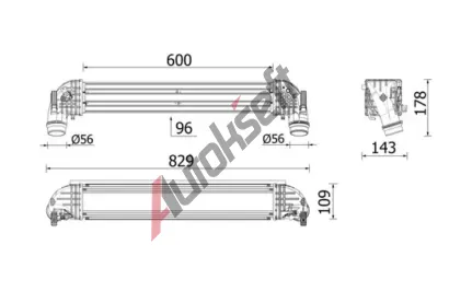 MAHLE Chladi� vzduchu intercooler MAO CI 624 000P, CI 624 000P