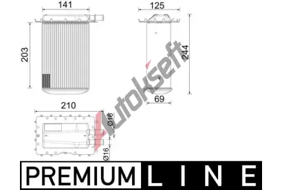 MAHLE Chladič vzduchu intercooler MAO CI 642 000P, CI 642 000P MAHLE Chladič vzduchu intercooler MAO CI 642 000P, CI 642 000P