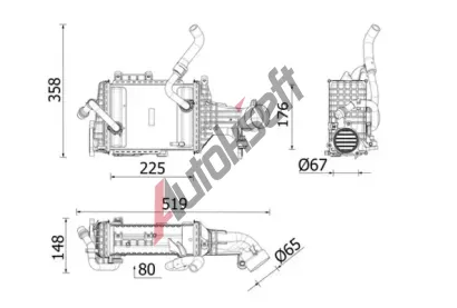 MAHLE Chladič vzduchu intercooler MAO CI 665 000P, CI 665 000P  MAHLE Chladič vzduchu intercooler MAO CI 665 000P, CI 665 000P