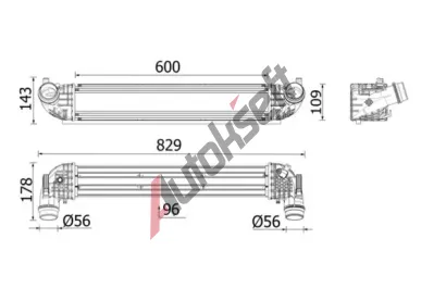 MAHLE Chladič vzduchu intercooler MAO CI 668 000P, CI 668 000P MAHLE Chladič vzduchu intercooler MAO CI 668 000P, CI 668 000P