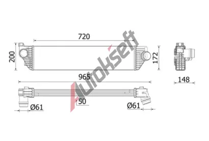 MAHLE Chladič vzduchu intercooler MAO CI 669 000P, CI 669 000P  MAHLE Chladič vzduchu intercooler MAO CI 669 000P, CI 669 000P