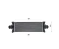 MAHLE Chladič vzduchu intercooler MAO CI 681 000S, CI 681 000S