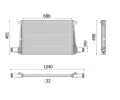 Chladi vzduchu intercooler MAHLE ‐ MAO CI 711 000P