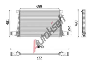 MAHLE Chladi� vzduchu intercooler MAO CI 711 000P, CI 711 000P