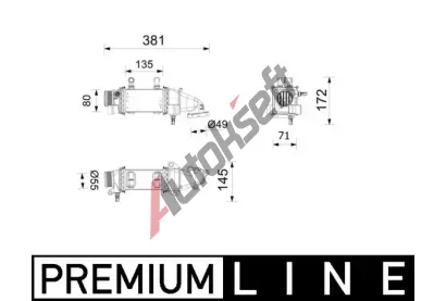 MAHLE Chladi� vzduchu intercooler MAO CI 739 000P, CI 739 000P