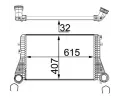 MAHLE Chladi vzduchu intercooler ‐ MAO CI 83 000S