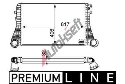 MAHLE Chladič vzduchu intercooler MAO CI 83 001P, CI 83 001P MAHLE Chladič vzduchu intercooler MAO CI 83 001P, CI 83 001P