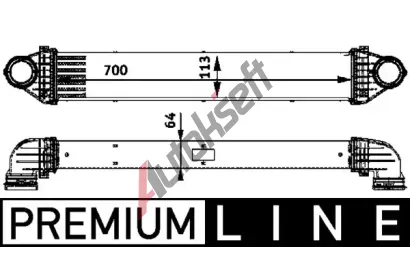 MAHLE Chladi� vzduchu intercooler MAO CI 84 000P, CI 84 000P