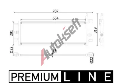 MAHLE Chladi nzk teploty, chladi plnicho vzduchu MAO CIR 35 000P, CIR 35 000P