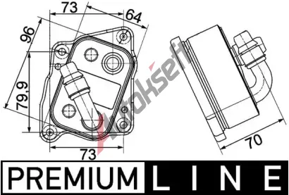 MAHLE Chladi oleje MAO CLC 107 000P, CLC 107 000P