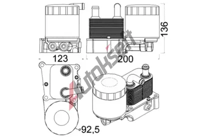 MAHLE Chladi oleje MAO CLC 191 000S, CLC 191 000S