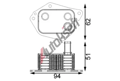 MAHLE Chladi oleje MAO CLC 199 000S, CLC 199 000S