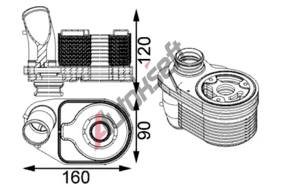 MAHLE Chladi oleje MAO CLC 203 000S, CLC 203 000S