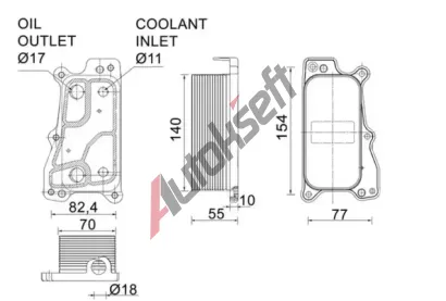MAHLE Chladi oleje MAO CLC 235 000P, CLC 235 000P