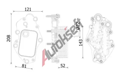 MAHLE Chladi� oleje MAO CLC 277 000S, CLC 277 000S